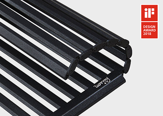 Bison Rolling BBQ Grill for Camping, Hiking and Backpacking (Non-stick) with Small Fire