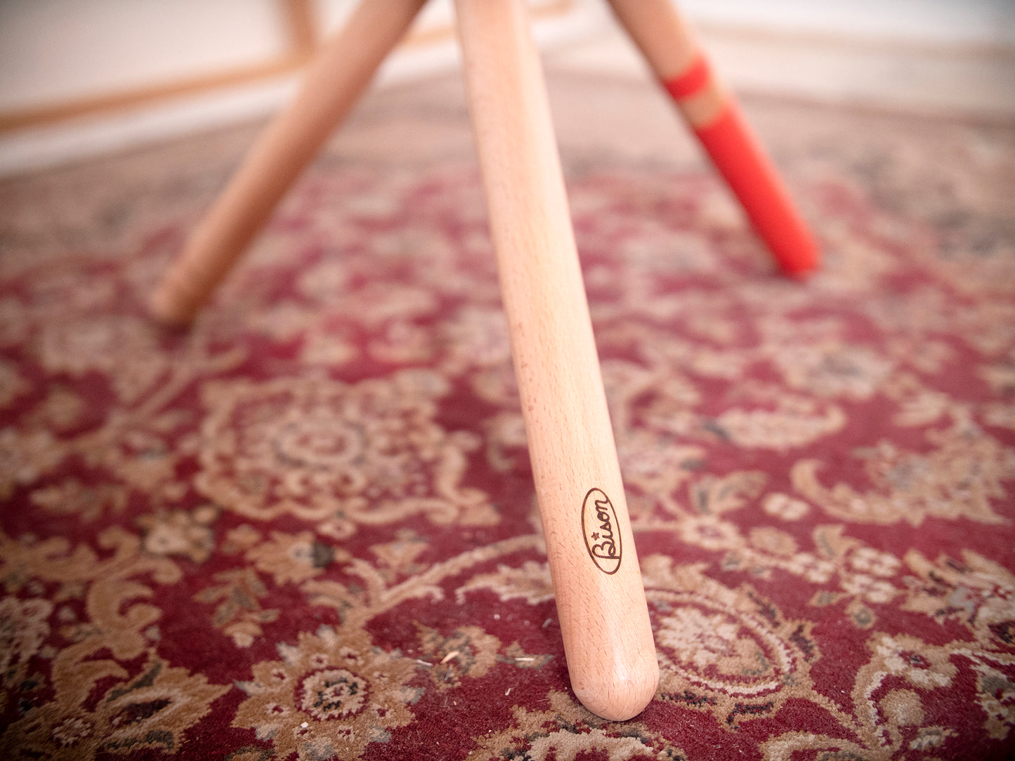 Bison Gears Leather Stool